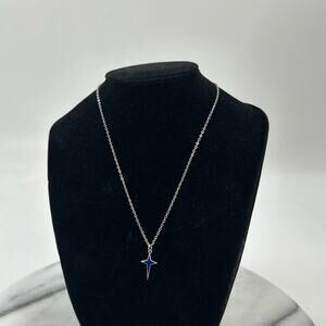 Emmons silver and blue star necklace